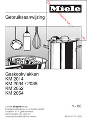 Miele KM 2014 Gebruiksaanwijzing