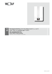 Wolf CGB-2-38 Montagehandleiding