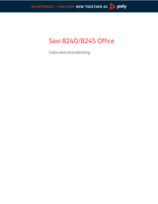 Poly Savi 8240 Office Gebruikershandleiding