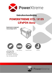 EmergoPlus PowerXtreme X125 Gebruikershandleiding