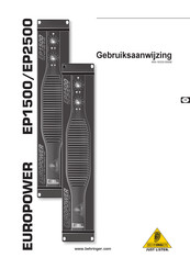 Behringer EUROPOWER EP2500 Gebruiksaanwijzing