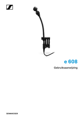 Sennheiser evolution e 608 Gebruiksaanwijzing