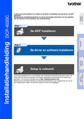 Brother DCP-4020C Installatiehandleiding