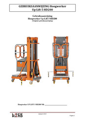 Lockhard Up Lift 5 HD200 Gebruiksaanwijzing