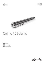 SOMFY Oximo 40 Solar io Handleiding