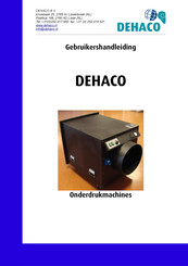 DEHACO DEH 2000-2 Gebruikershandleiding