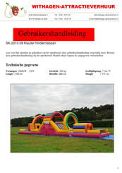 Withagen-Attractieverhuur SK-2010.09 Gebruikershandleiding