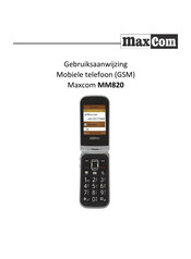 Maxcom MM820 Gebruiksaanwijzing