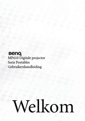 BenQ MP610 Gebruikershandleiding