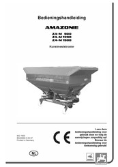 Amazone ZA-M 900 Bedieningshandleiding