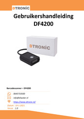 Dtronic DF4200 Gebruikershandleiding