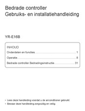 Haier YR-E16B Gebruikers- En Installatiehandleiding