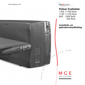 MGE UPS Systems Pulsar Evolution 800 Gebruikers- En Installateursinstructie