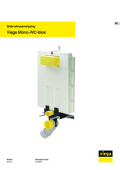 Viega Mono-WC-blok 8310.2 Gebruiksaanwijzing