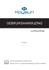 Kaysun KPU-350.1 Gebruiksaanwijzing