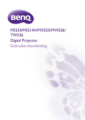 BenQ MX525 Gebruikershandleiding