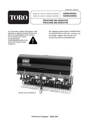 Toro PROCORE 660 AERATOR Gebruikershandleiding