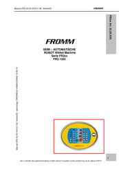 Fromm FR3.1355 Handleiding