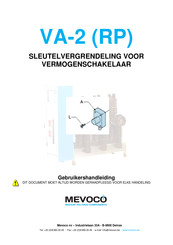 MEVOCO VA-2 RP Gebruikershandleiding