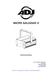 ADJ Micro Galaxian II Gebruikershandleiding