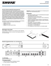 Shure AXT630 Korte Handleiding