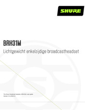 Shure BRH31M Gebruiksaanwijzing