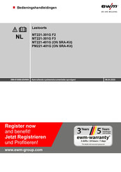 EWM PM221-401G ON SRA-Kit Bedieningshandleidingen