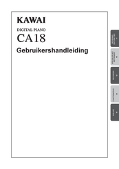 Kawai CA18 Gebruikershandleiding