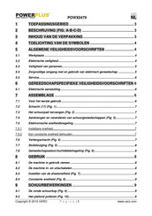 Powerplus POWX0479 Gebruiksaanwijzing