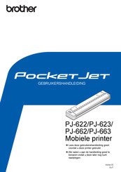 Brother PocketJet PJ-663 Gebruikershandleiding