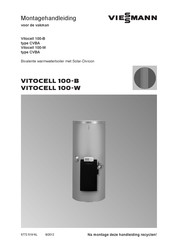 Viessmann Vitocell 100-B CVBA Vitocell 100-W CVBA Montagehandleiding