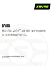 Shure ShurePlus MOTIV MV88 Handleiding