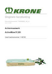 Krone 1106700 Originele Handleiding