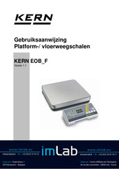 KERN EOB F Series Gebruiksaanwijzing