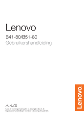 Lenovo B41-80 Gebruikershandleiding