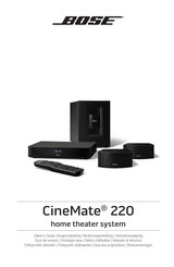 Bose CineMate 220 Gebruiksaanwijzing