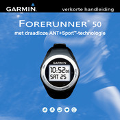 Garmin Forerunner 50 Verkorte Handleiding