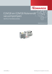 Edwards E1M18 Instructiehandleiding