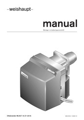 Weishaupt WL40/1-A Z-1LN-A Montage- En Bedieningsvoorschriften