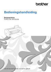 Brother ScanNCut 893-Z05 Bedieningshandleiding