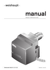 Weishaupt WL20/1-C Z-1LN Montage- En Bedieningsvoorschriften