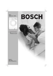 Bosch Maxx Aquanoom 1200 Gebruiksaanwijzing En Installatievoorschrift