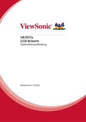 ViewSonic VA1917a Gebruikershandleiding