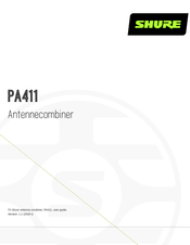 Shure PA411 Handleiding