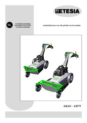 Etesia AK60 Gebruiksaanwijzing