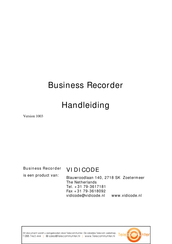 TelecomHunter Business Recorder Handleiding