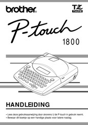 Brother P-touch 1800 Handleiding