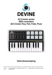 Devine EZ-Creator Key Gebruiksaanwijzing