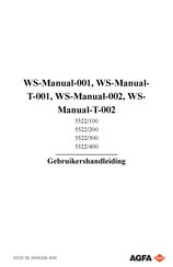 AGFA WS-Manual- T-001 Gebruikershandleiding