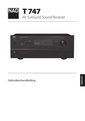 NAD T 747 Gebruikershandleiding